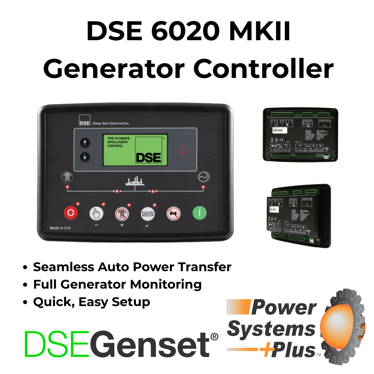DSE 6020 MKII generator controller for auto power transfer and full monitoring