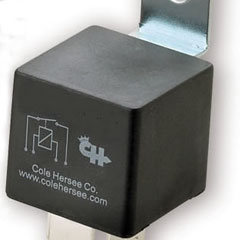 Cole Hersee Cube Relay RC-400112-RN 40A 12V Form C Relay Resistor Suppression 