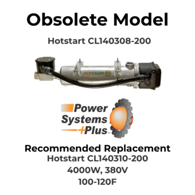Hotstart CL140308-200 Engine Block Heater | Type 4000W 380V Option 80-100 F