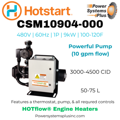 Hotstart HOTflow® CSM10904-000 Engine Heater | 480V 9kW Single Phase