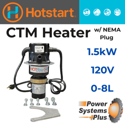 Hotstart® CTM15110-N00 Engine Block Heater | 1.5 kW 120V (100–120°F)