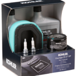 A Kohler kit for generators that includes spark plugs, oil filter, air filter, and oil for generator preventative maintenance.