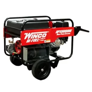 A red A Winco HPS Series 2-Wheel Dolly Kit