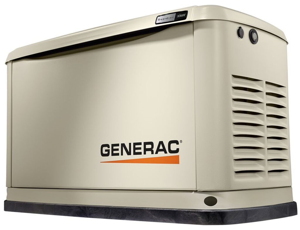 A tan 10kw standby generator