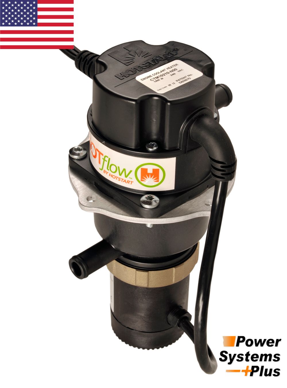 Hotstart CTM10110-N00 Engine Block Heater | 1 kW 120v Temp Range 100-120 F w/ 48" Cord & NEMA Plug - Image 2