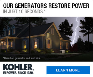 Kohler Generator Ad for Reliable Backup Power in Oregon