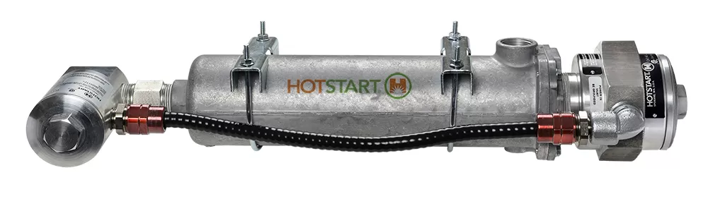 An aluminum Hotstart EE heater for diesel engines