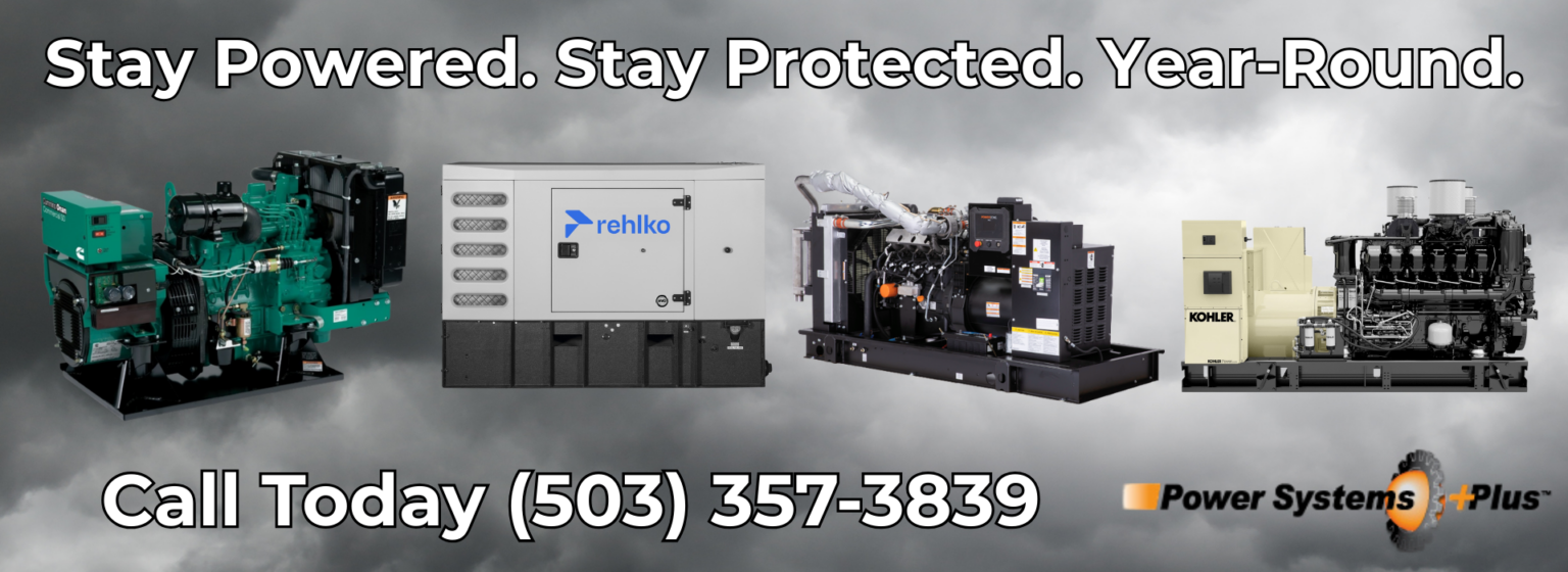Stay powered, stay protected with a reliable standby generator and certified service from Power Systems Plus in Hillsboro, Oregon