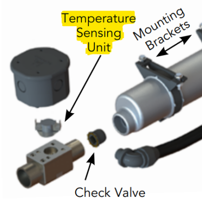 Hotstart FSU8 Sensing Unit | SENSING UNIT 80-100F FLANGED