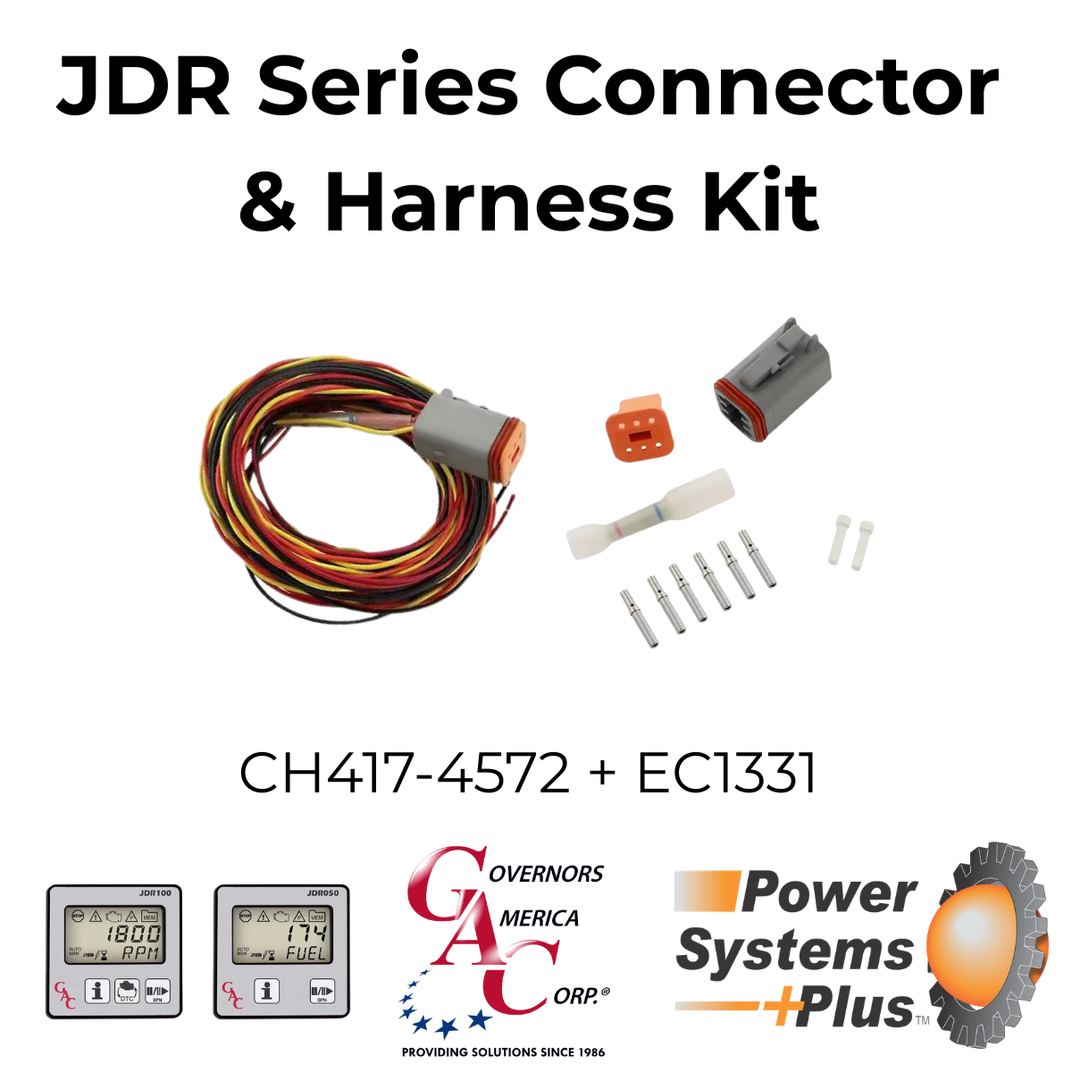 JDR Series Connector & Harness Kit (EC1331 + CH417-4572)